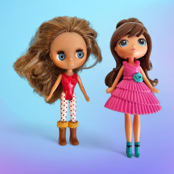 Hasbro Littlest Pet Shop Blythe Doll Lot of 2 #B1 #B56Travel Trendy Brown Hair - Picture 1 of 5